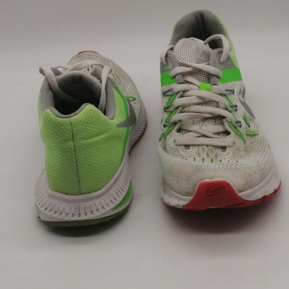 Nike Womens Sneaker Zoom WinFlo 2 Green White Lace Up Walking Shoe Low Top 8 - Picture 3 of 9